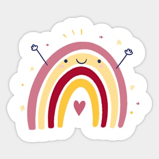 Happy rainbow Sticker